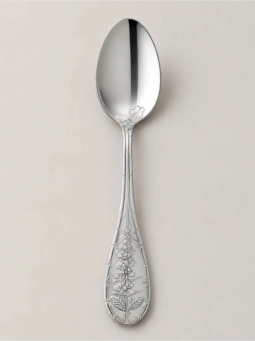 Portmeirion Botanic Garden 18/10 Stainless Serving Spoon 9.5” Floral